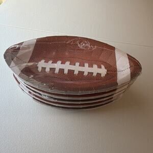 50 Football Shaped Disposable Birthday Paper Party Plates 5 Sets of 10
